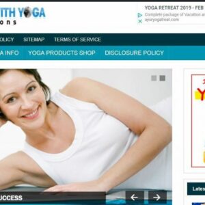 Healthy Living With Yoga – Store- WordPress Website