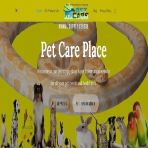 Pet Care  WordPress  Website
