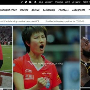Sports News WordPress Website