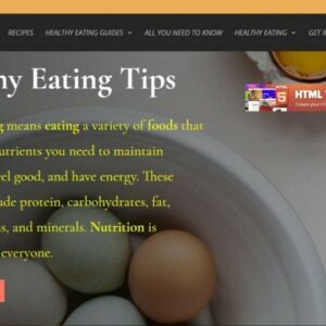 Healthy Eating Tips – Store- WordPress Website