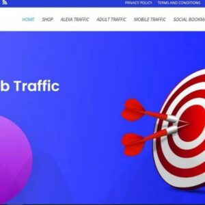 Traffic Reseller shop WordPress website/woocommerce ready