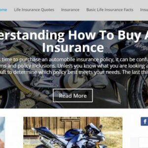 Multi-Type Insurance Info  WordPress Website