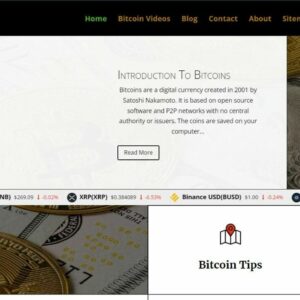 Bit coin Crypto Currencies WordPress Website – Runs on Autopilot