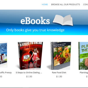 eBook Collection Store – Fully automated – WordPress website – PayPal or Stripe