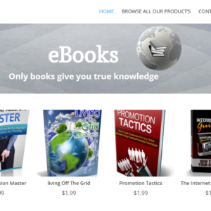 eBook Global Store – Fully automated – WordPress website – PayPal or Stripe