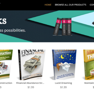 eBook Masters Store – Fully automated – WordPress website – PayPal or Stripe